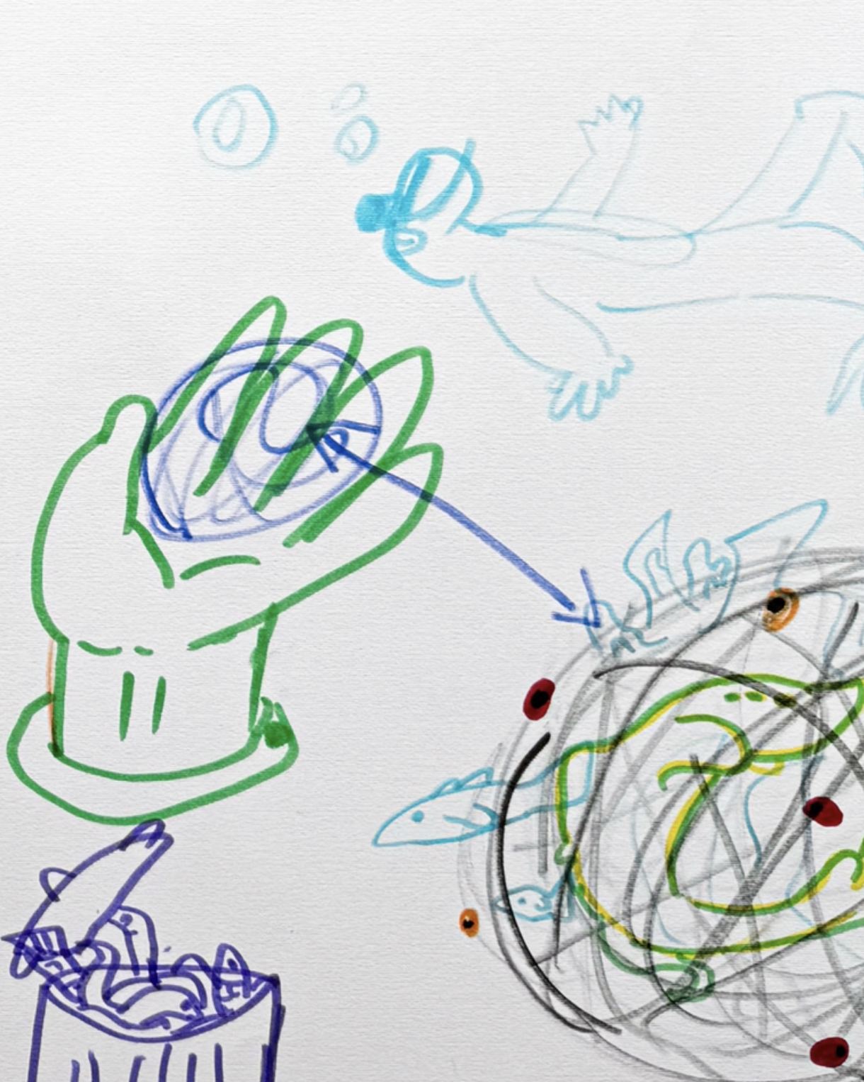 Participant's drawing of the sculpture concept